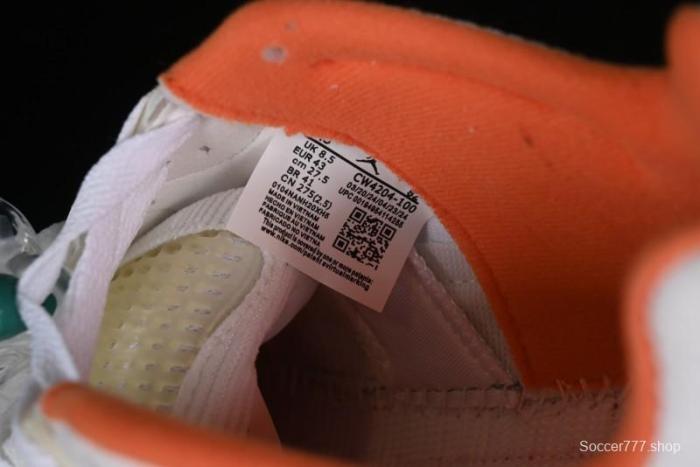 Nike Air Jordan 5 Low Retro Sneakers in White Orange Green Corduroy - CW4204-100 1