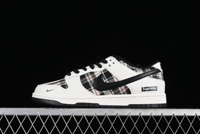 Nike SB Dunk Low Supreme Plaid Colorway Low-Top Casual Skateboarding Shoes - SU1098-061 1