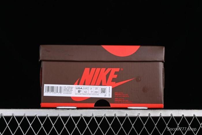 Nike Travis Scott x Air Jordan 1 Low OG AJ1 Reverse Swoosh Sneakers - DM7866-202 1