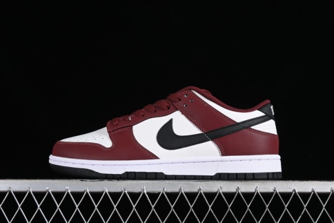 Nike Dunk Low SB Wine Red Black Low-Top Skateboarding Shoes - FJ4616-600 1
