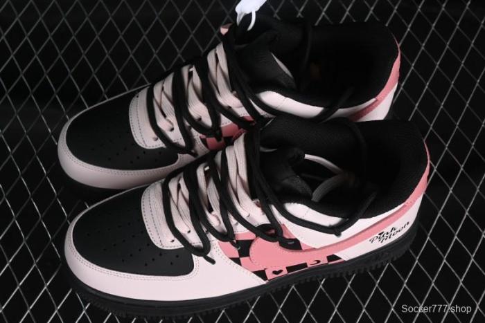 Nike Air Force 1 '07 Low Custom Anime Theme Black Sugar Heart Casual Sneakers with Lace-Up - ZH0316-012 1