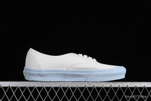 Vans Authentic White Blue Canvas Skate Shoes - VN0009PVEAK 1