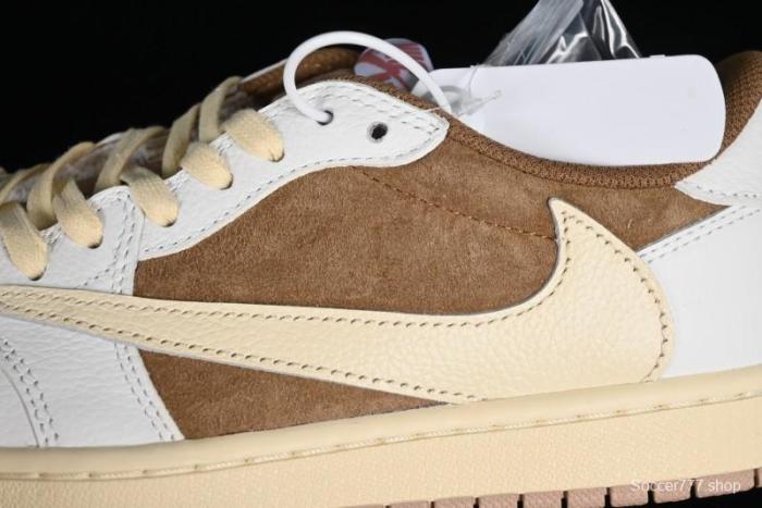 Nike Travis Scott x Air Jordan 1 Low OG AJ1 Reverse Swoosh Sneakers - DM7866-106 1