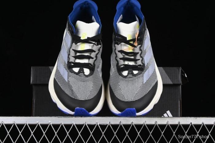 Adidas Adizero Boston 12 M Running Shoes Lightweight Breathable Low-Top with ENERGYROD Carbon Plate - IE8494