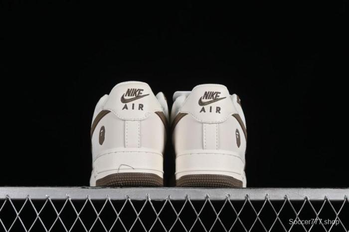 Nike Air Force 1 '07 Low BAPE Collaboration - Light Green Pigskin Low-Top Casual Sneakers - BA8806-225 1