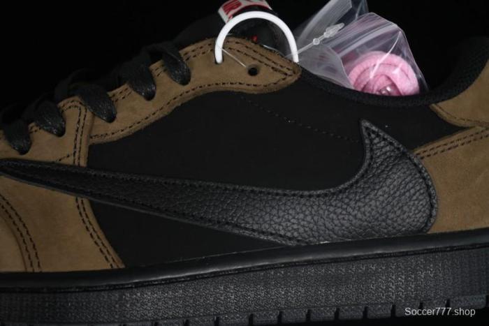 Nike Travis Scott x Air Jordan 1 Low OG AJ1 Reverse Swoosh Sneakers - DM7866-202 1