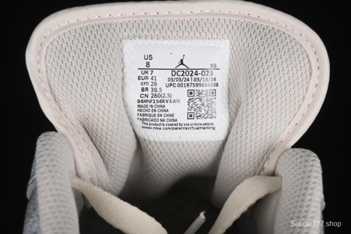 Nike Air Jordan 1 Low AJ1 The North Face Collaboration - Rock Gray High-End Custom Retro Basketball Shoes DC2024-023