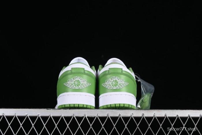 Nike Air Jordan 1 Low AJ1 White Green Low Top Lifestyle Basketball Shoes - HF4823-100 1