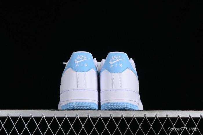 Nike Air Force 1 '07 Low White Blue Casual Sneakers - FQ4296-100 1