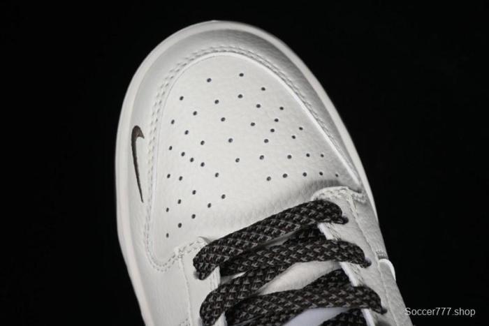 Nike SB Dunk Low BAPE Collaboration Anniversary Edition - White with Brown Swoosh Low-Top Casual Skate Shoes - XD6188-019 1