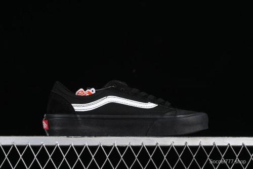 Vans Style 36 SF All Black Skate Shoes with Killer Whale Half-Toe Cap Design - VN0A3MVLB8C 1