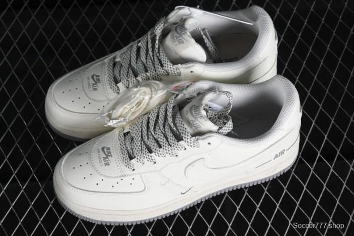 Nike Air Force 1 '07 Low Casual Sneakers with 3M Reflective Details and Full-Length Air Cushion - CJ1379-603 1