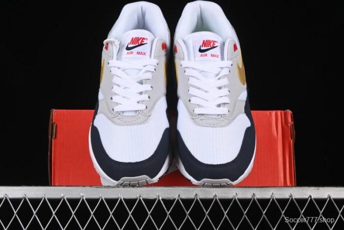 Nike Air Max 1 Retro Running Shoes with Half-Sole Air Cushion - HM9604-400