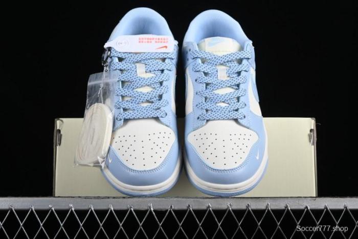 Nike SB Dunk Low Supreme Collaboration - University Blue Anniversary High-End Custom Low-Top Casual Skate Shoes - BB9898-004