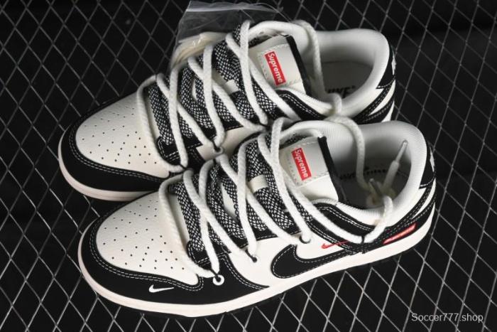 Nike SB Dunk Low SUP Collaboration - Strap Black Hook Anniversary High-End Custom Low-Top Casual Skate Shoes - SJ2068-288