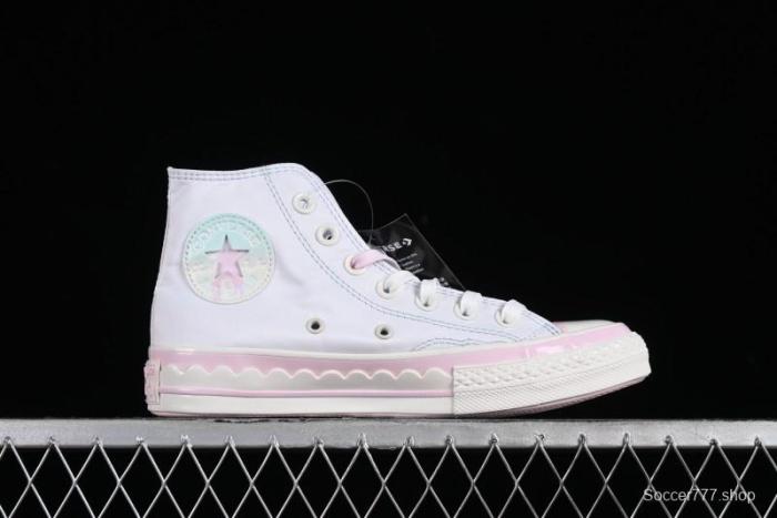 Converse Chuck 1970s Ice Cream Fun White Pink High Top Canvas Sneakers - A10947C 1