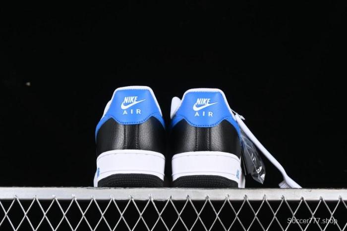 Nike Air Force 1 '07 Low White Black Blue Color Block Casual Sneakers - FN8008-001