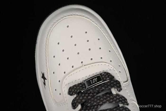 Nike Air Force 1 '07 Low BAPE Collaboration - Beige Black Star FG6688-100 1