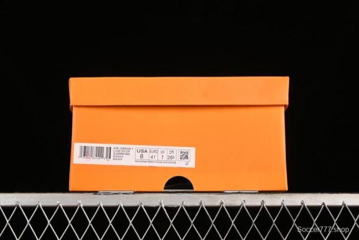 Nike Air Jordan 1 Low OG SP Travis Scott x Fragment Design Black Denim Print Casual Sneakers - SJ2068-005 1