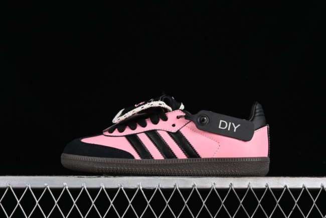 Adidas Samba OG B75807 Customized Casual Sneakers with Vibrant Hot Pink and Sweet Black Colorway - B75807 1