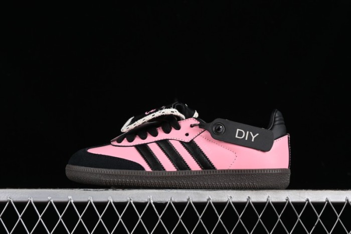 Adidas Samba OG B75807 Customized Casual Sneakers with Vibrant Hot Pink and Sweet Black Colorway - B75807 1