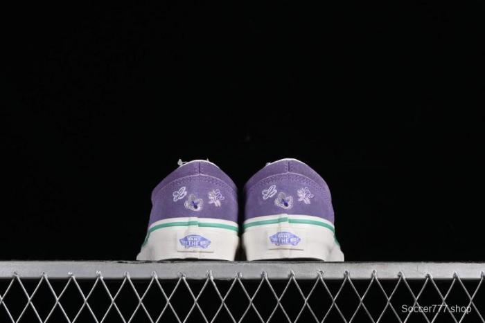 Vans Style 36 Low-Top Skate Shoes with Purple Embroidery - VN000CRPGRN 1