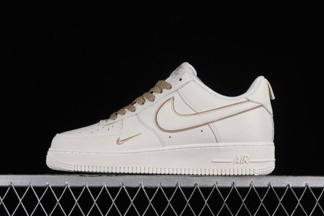 Nike Air Force 1 '07 Low Classic Khaki Mini Swoosh Starry Sky Low-Top Casual Sneakers - MJ0319-027 1