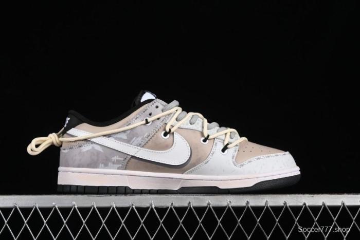 Nike Dunk Low  Joker  Speed Space Breaker White Grey SB Strap Casual Skate Shoes - DD1391-100