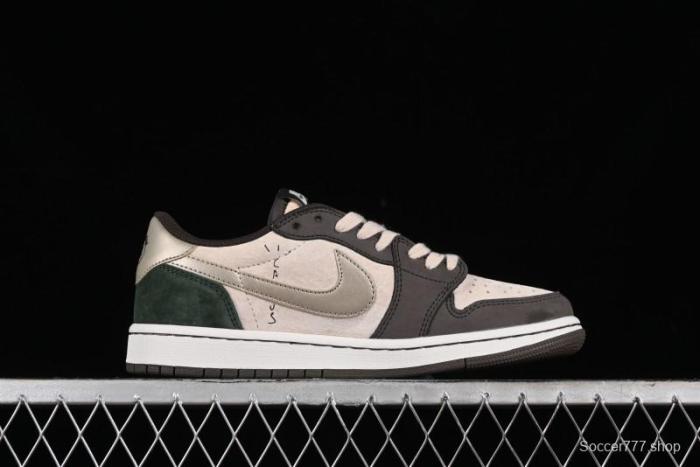 Nike Travis Scott x Air Jordan 1 Low OG Retro Basketball Shoes - DM7866-818