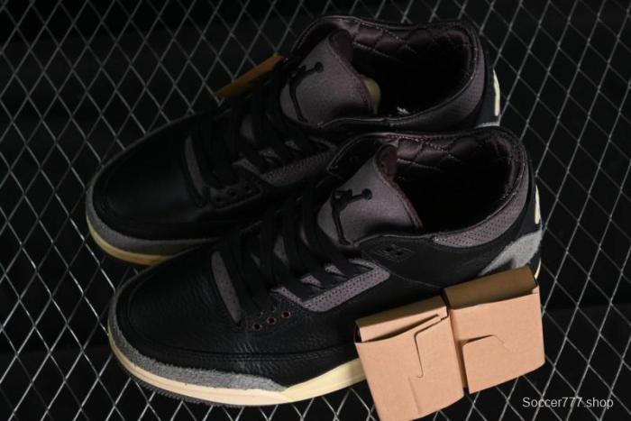 Nike A Ma Maniere x Air Jordan 3 Retro Black Sneakers - FZ4811-001 1
