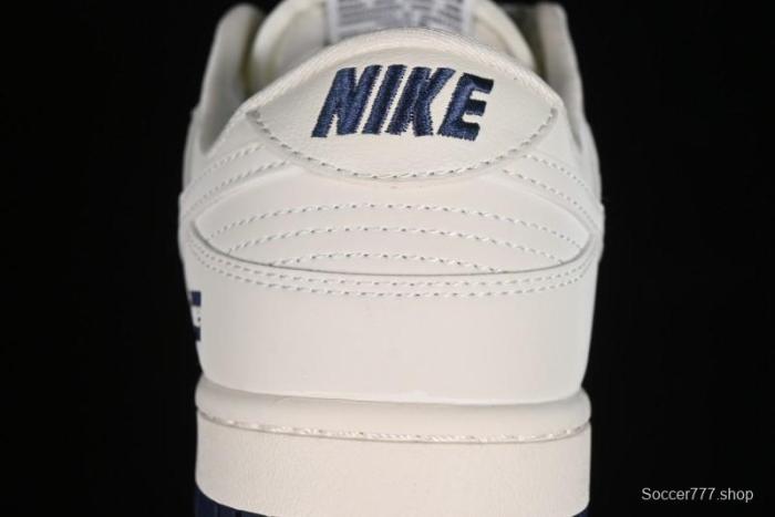 Nike SB Dunk Low Supreme Collaboration - Classic Beige Blue Anniversary High-End Custom Low-Top Casual Skate Shoes - XX8888-003
