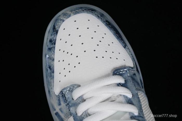 Nike SB Dunk Low Stussy Collaboration - Crystal Denim Anniversary Custom Low-Top Casual Skate Shoes - JH8039-937 1