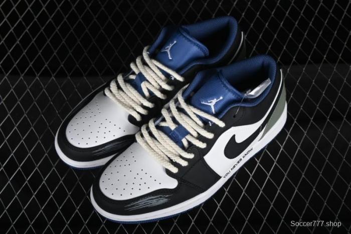 Nike Air Jordan 1 Low AJ1 Casual Lifestyle Sneakers - 553558-414