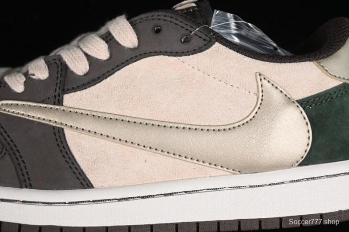 Nike Travis Scott x Air Jordan 1 Low OG Retro Basketball Shoes - DM7866-818