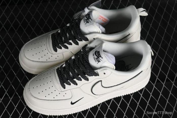 Nike Air Force 1 '07 Low Classic Black Mini Swoosh Starry Sky Casual Sneakers - MJ0319-021 1