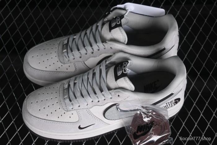 Nike Air Force 1'07 Low The North Face CDG Collaboration - Beige Grey Pigskin Low-Top Casual Sneakers - HD1968-015