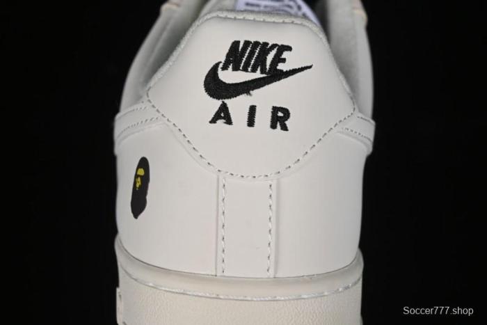 Nike Air Force 1 '07 Low Bape Collaboration - Black Beige Starry Sky Low Top Casual Sneakers - FG6688-103