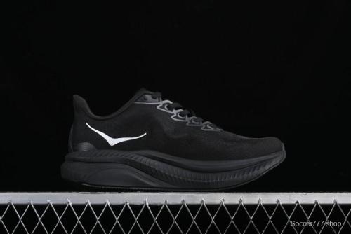 HOKA ONE ONE MACH 6 Flagship Racing Shoes with Carbon Plate Technology and Asymmetric Design - 114791 BLACK