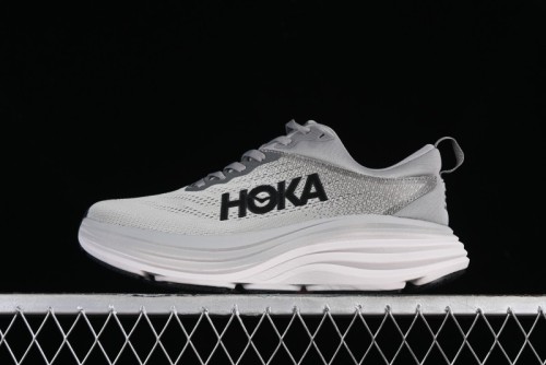 HOKA ONE ONE Bondi 8 Performance Cushioned Running Shoes with Engineered Mesh Upper - 1123202 SHMS 1