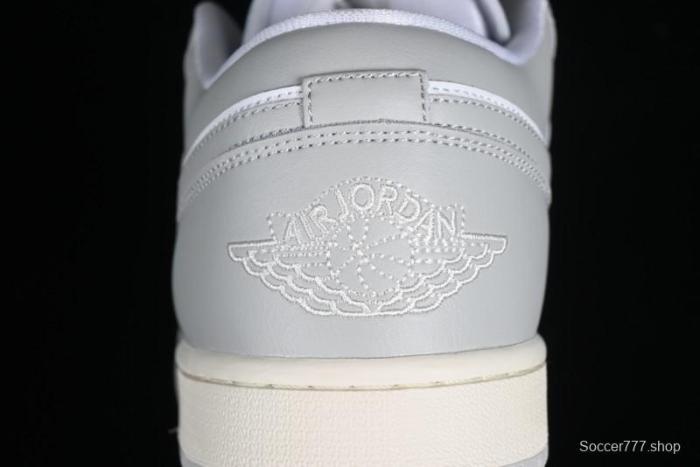 Nike Air Jordan 1 Low AJ1 White Grey Low-Top Lifestyle Basketball Shoes - DC0774-103 1