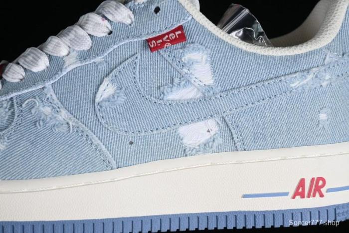 Levi's x Nike Air Force 1 '07 Low Denim Casual Sneakers - CH2211-168 1