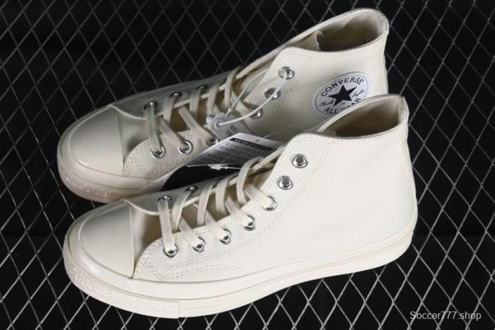Converse Chuck 1970s Original Cream White High-Top Casual Canvas Shoes - 162210C 1