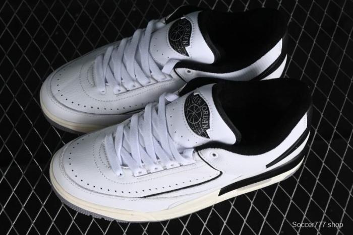 Nike Air Jordan 2/3 Retro Low-Top Basketball Shoes in White/Black - FD0383-100 1