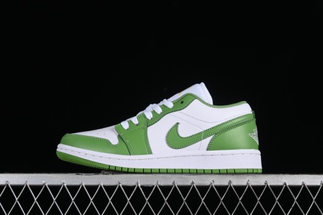 Nike Air Jordan 1 Low AJ1 White Green Low Top Lifestyle Basketball Shoes - HF4823-100 1