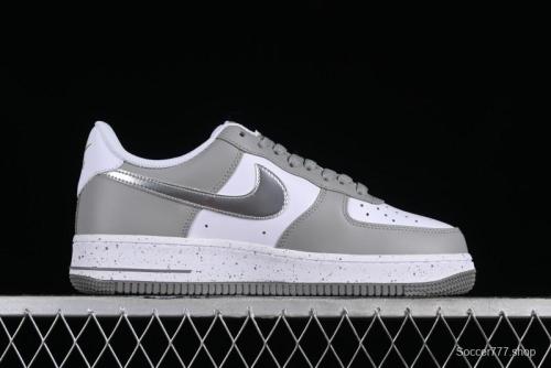 Nike Air Force 1'07 Low Grey Silver Splatter Casual Sneakers - MK5639-889 1