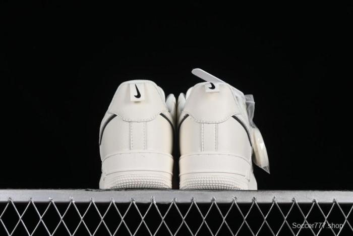 Nike Air Force 1 '07 Low Classic Black Mini Swoosh Starry Sky Casual Sneakers - MJ0319-021 1