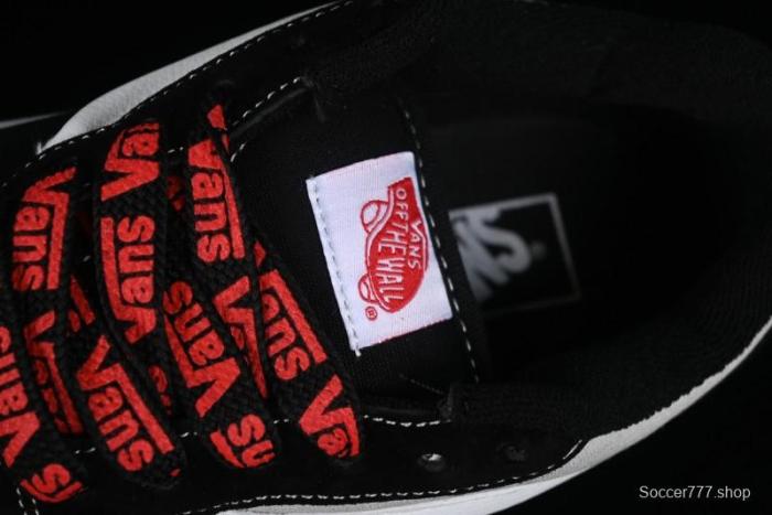 Vans Classics Knu Skool Patchwork Letter Lace-Up Chunky Tongue Platform Sneakers - VN0009QCBLK 1