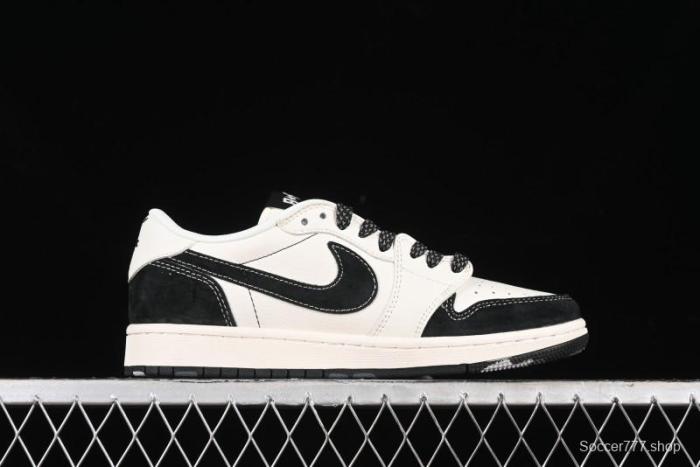 Nike Travis Scott x Fragment Design x Air Jordan 1 Low OG SP Sneakers - XY2688-106