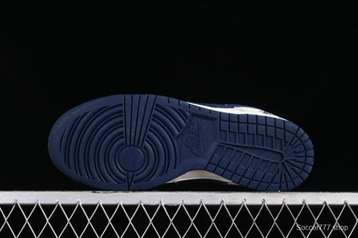 Stussy x Nike SB Dunk Low Collaboration Anniversary Edition Premium Customized Low-Top Casual Skate Shoes - DQ1098-339