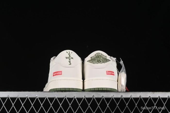 Nike Travis Scott x Fragment Design x Air Jordan 1 Low OG SP AJ1 Supreme Collaboration - BB2299-810